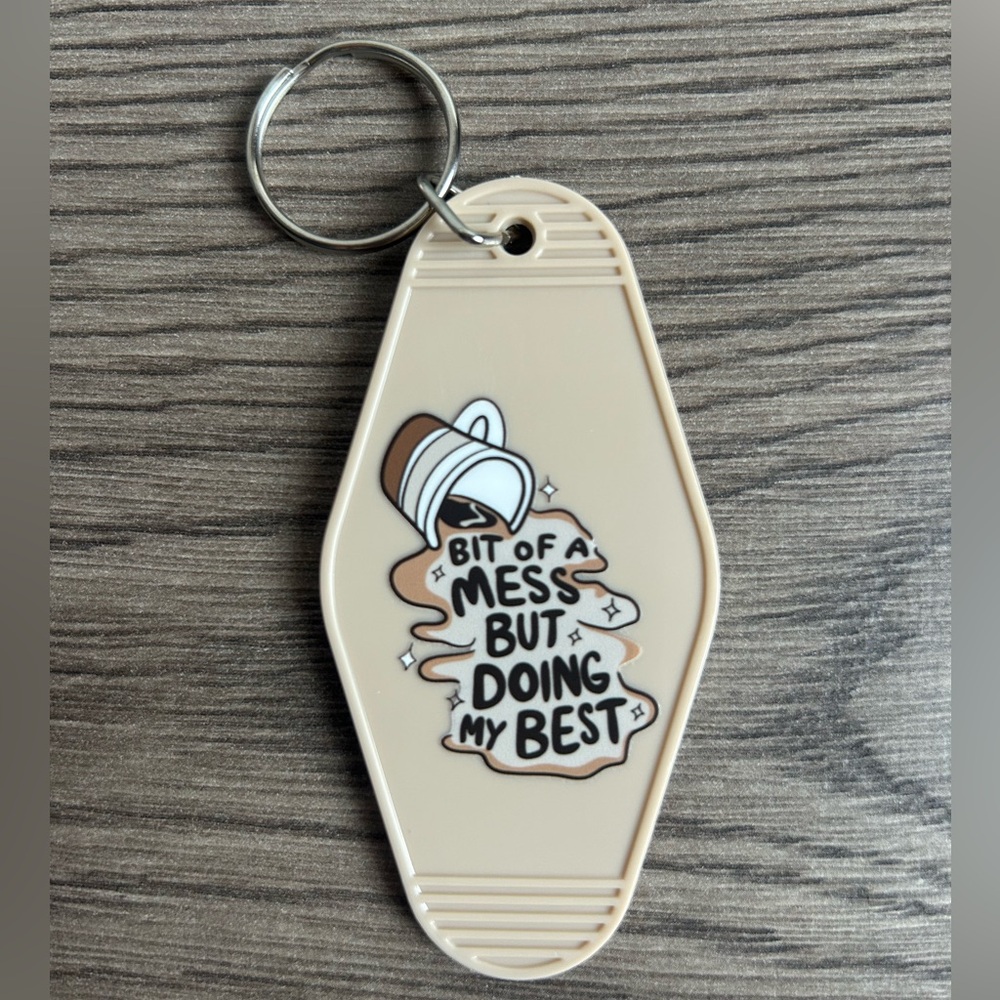 Handmade Vintage Style Motel Keychain Funny Colorful - Choice of 1 - Picture 8 of 12